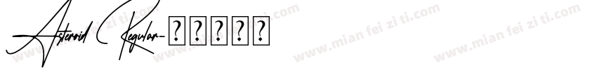 Asteroid Regular字体转换